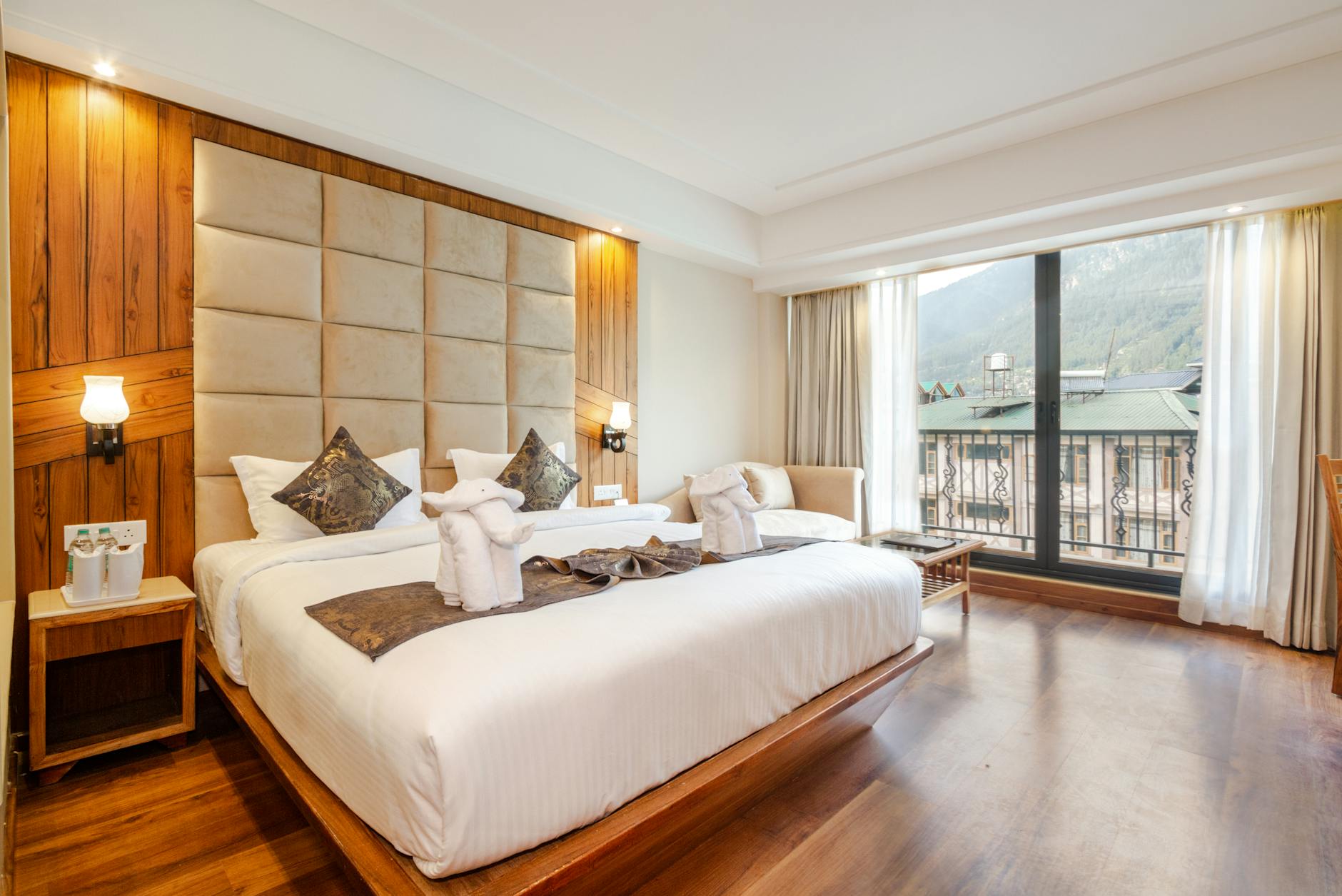 Hotelzimmer mit Blick auf die Berge